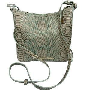 Brahmin Katie Opal Melbourne Genuine Leather Crossbody Bag Purse